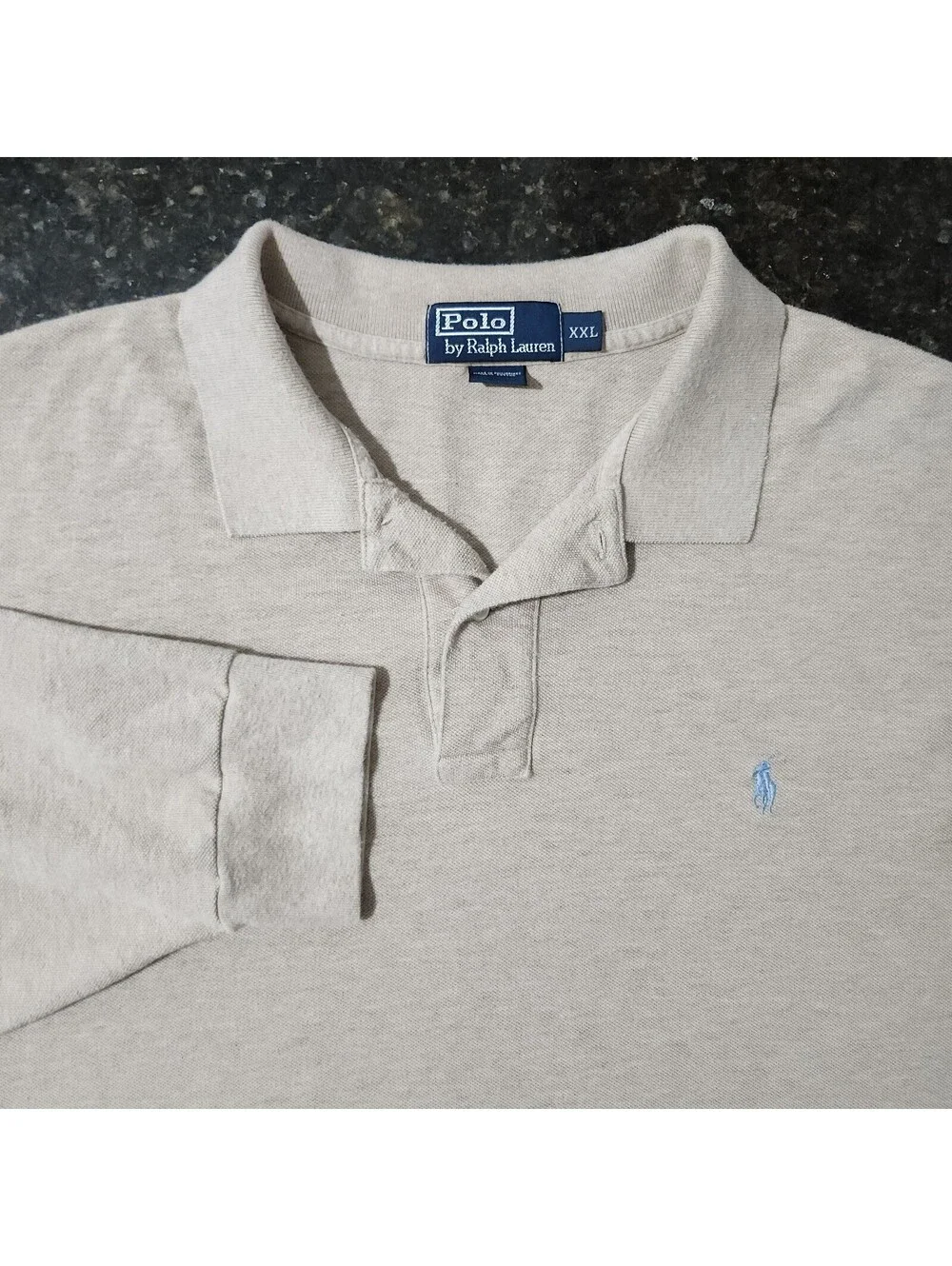 Polo Ralph Lauren Long Sleeve Rugby Pique Golf Classic Preppy Money Mens XXL